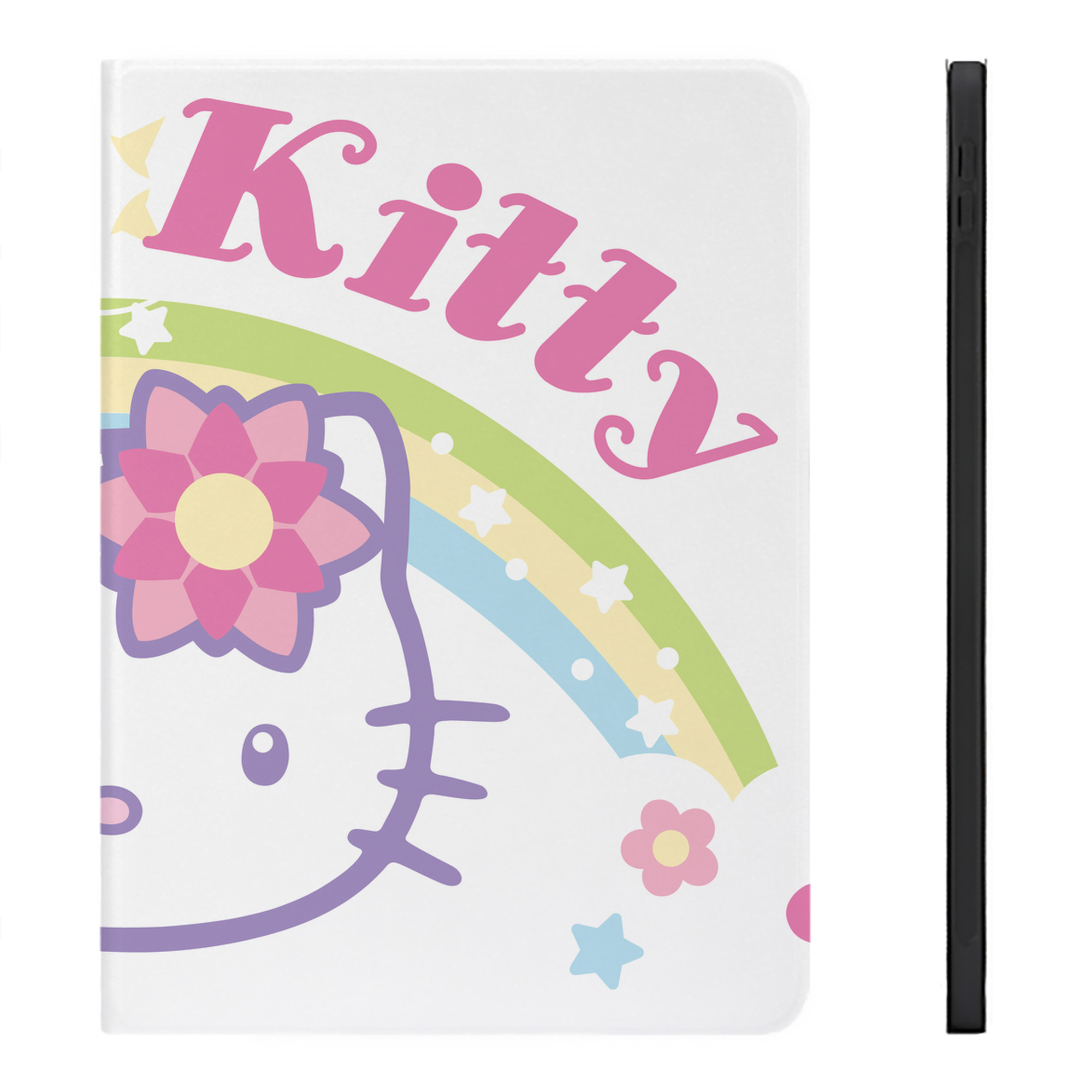 （画像用） Hello Kitty ハローキティ IPadケース ペンホルダー付き ブックスタイルデザイン